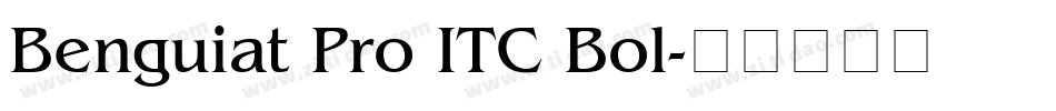 Benguiat Pro ITC Bol字体转换